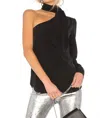 Ag Malia Tie Neck Blouse In Black In Black