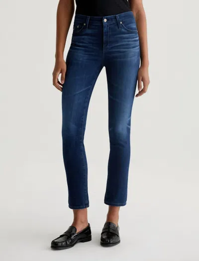 Ag Mari -ed Mid-rise Slim Straight Leg Denim In 5 Years Blue Essence