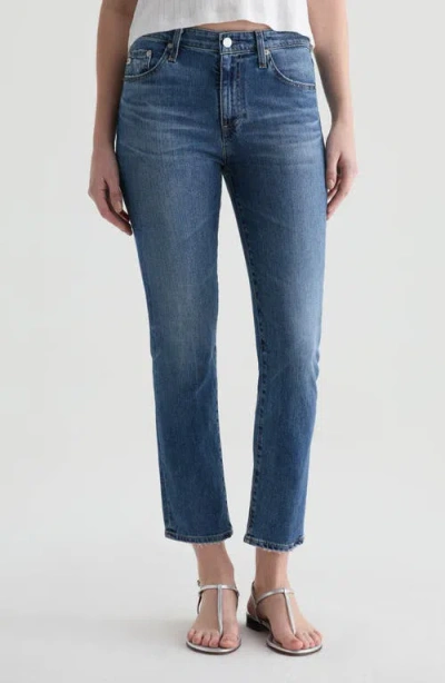 Ag Mari Ankle Slim Straight Leg Jeans In Blue