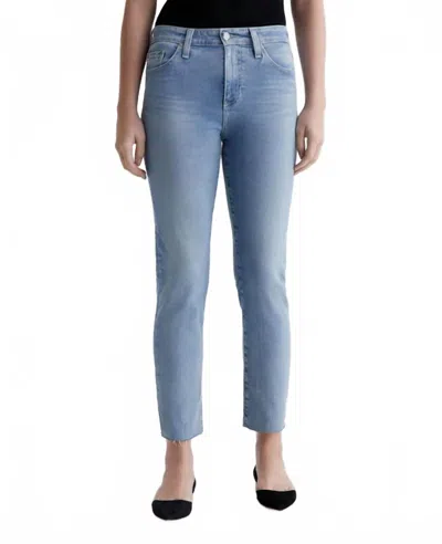 Ag Mari Crop Jeans In 24 Years Looking Glass In Blue