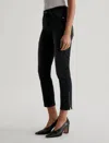 Ag Mari Crop Moto Slim Straight Cut Jeans In Elixer
