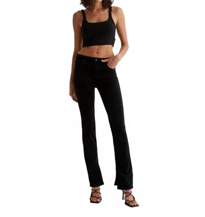 Ag Mari Extended High Rise Pants In Super Black