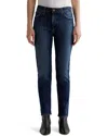 Ag Mari Extended Mid Rise Slim Straight Jeans In 9 Years Helsinki In Blue