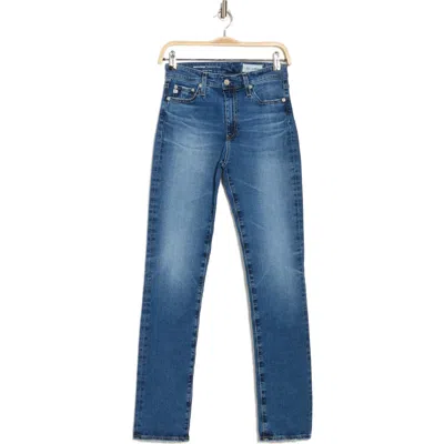 Ag Mari Extended Slim Straight Jeans In Blue