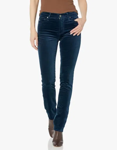 Ag Mari Extended Velvet Jean In Blue