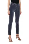 AG MARI HI RISE STRAIGHT JEAN IN 1 YEAR SULFUR SMOOTH SLATE