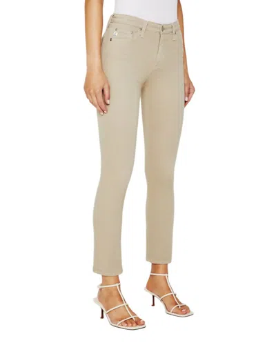 Ag Mari Hi Rise Straight Jean In Dry Dust In Neutral