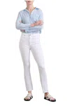 AG MARI HI RISE STRAIGHT JEAN IN WHITE