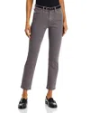 Ag Mari Mid Rise Slim Straight Leg Crop Jeans In Misty Grey