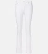 Ag Mari High-rise Cropped Flared Jeans In White
