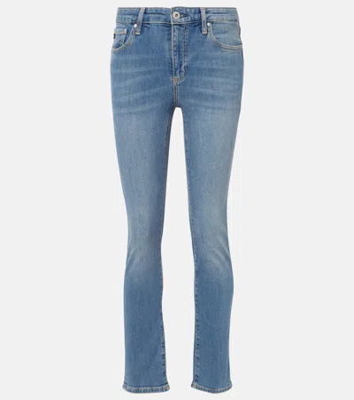Ag Mari High Waist Ankle Slim Straight Leg Jeans In 16 Years Lithium