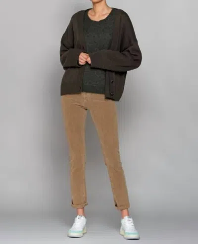 Ag Mari High Rise Slim Straight Corduroy Pant In 1 Year Sulfur In Multi