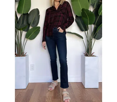 Ag Mari High Rise Slim Straight Jeans In Denim In Multi