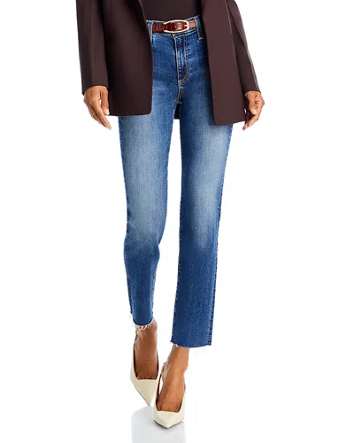 Ag Mari High Rise Straight Leg Cropped Jeans In 14 Years Collector In Multi