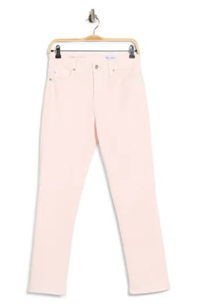 Ag Mari High Waist Crop Jeans In Sulfur Soft Blush