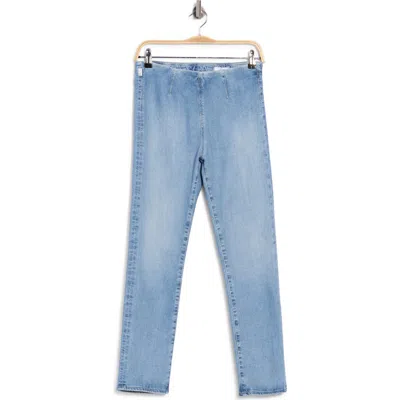 Ag Mari High Waist Crop Slim Straight Leg Jeans In Blue