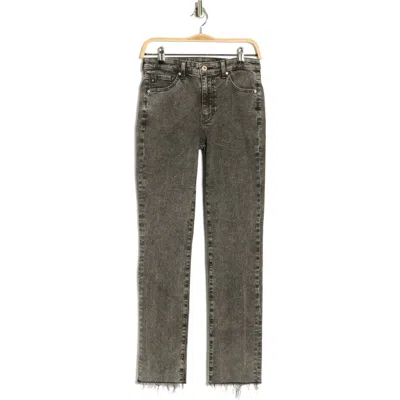 Ag Mari High Waist Raw Hem Ankle Skinny Jeans In Gray