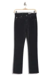 Ag Mari High Waist Slim Ankle Straight Leg Corduroy Pants In 1 Year Sulfur Black