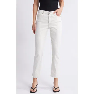 Ag Mari High Waist Slim Ankle Straight Leg Jeans In Powder