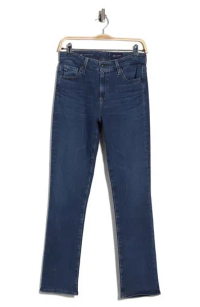 Ag Mari High Waist Slim Straight Jeans In Nightshade