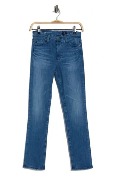 Ag Mari High Waist Slim Straight Leg Jeans In Blue