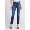 Ag Mari High Waist Stretch Slim Straight Leg Jeans In Indigo Sea
