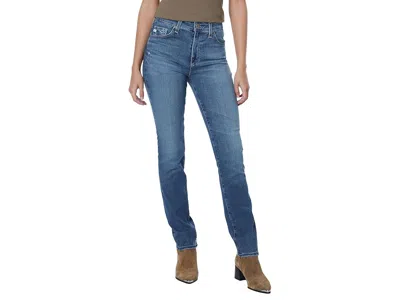 Ag Mari High-waist Slim Straight Leg Jeans In Park Slope In Blue