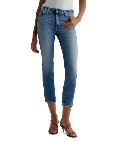 AG MARI MID RISE CROP STRAIGHT LEG JEANS IN 13 YEARS REIGN