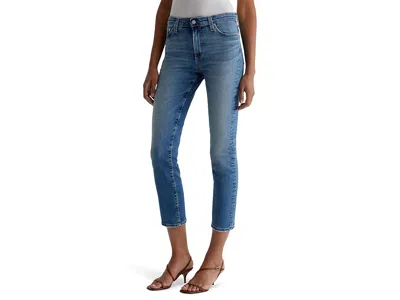 Ag Mari Mid Rise Slim Straight Crop Jeans In 13 Years Reign In Multi