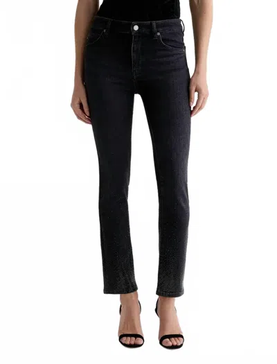 Ag Mari Mid Rise Slim Straight Jean In Glasgow Constellation In Blue