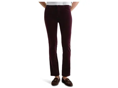 Ag Mari Mid Rise Slim Straight Jean In Winery In Black