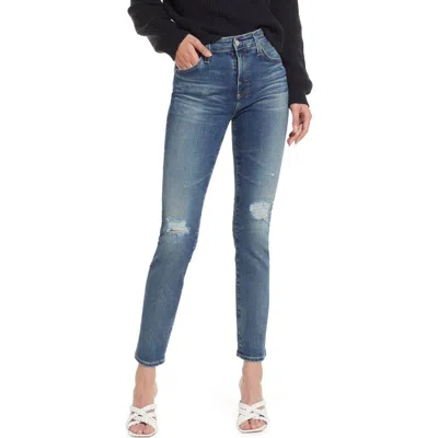 Ag Mari Mid Rise Slim Straight Leg Jeans