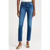 Ag Mari High Waist Ankle Slim Straight Leg Jeans In Blue