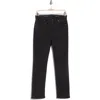 Ag Mari Mid Rise Slim Straight Leg Jeans In Black