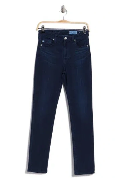 Ag Mari Mid Rise Slim Straight Leg Jeans In Blue