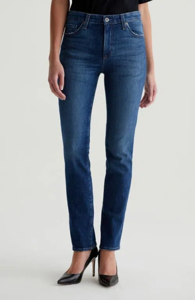Ag Mari Mid Rise Slim Straight Leg Jeans In Mykonos