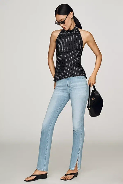 Ag Mari Mid-rise Straight-leg Jeans In Blue