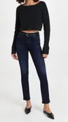 Ag Mari Slim Straight Leg Jeans In Dark Wash In Blue