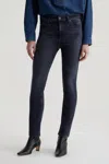 Ag Mari Straight Jean In 8 Year Black Salt In Multi