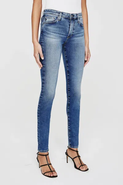Ag Mari Straight Leg Jean In Blue Bell In Multi