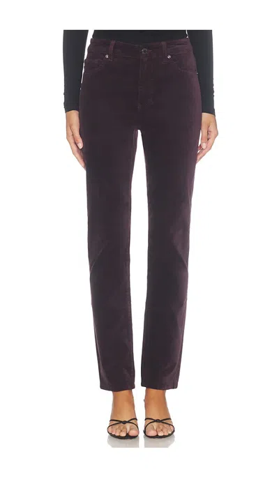 Ag Mari Straight Leg Jeans In Purple