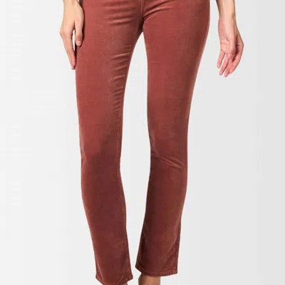 Ag Mari Stretch Straight Leg Jean In Spiced Maple In Brown