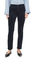 Ag Mari Velvet Pants Super Black In Black