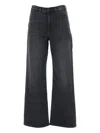 Ag Mari Wide-leg Jeans In Black