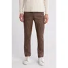 Ag Marshall Flat Front Pants In Brown