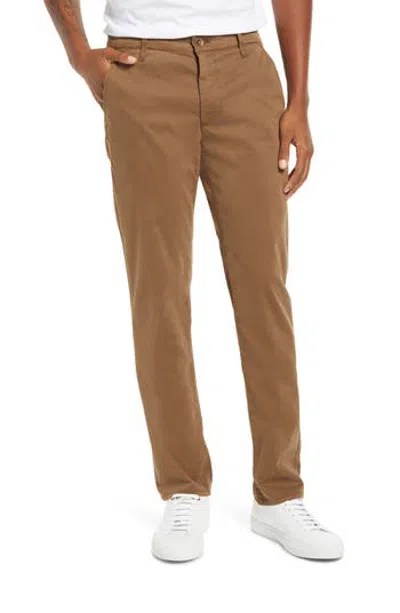Ag Marshall Slim Fit Chinos In Brown