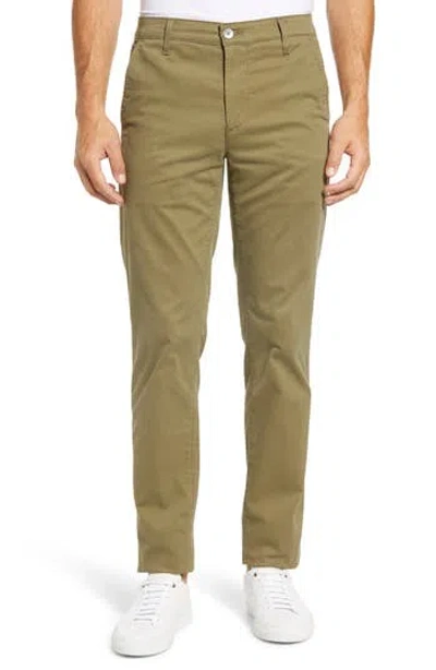 Ag Marshall Textural Print Slim Fit Pants In Green