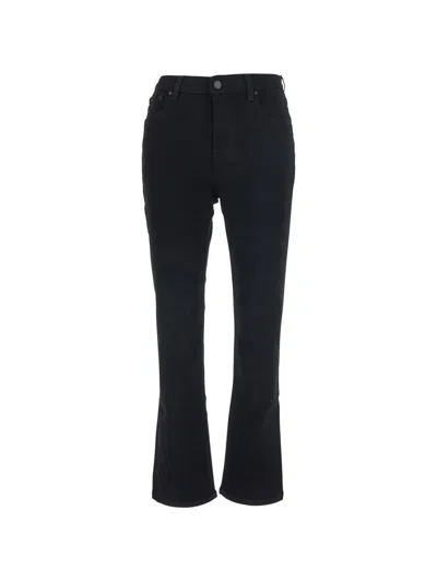 Ag Jodi Cropped Flared Jeans In Black