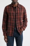 Ag Mason Plaid Flannel Button-up Shirt In Multi