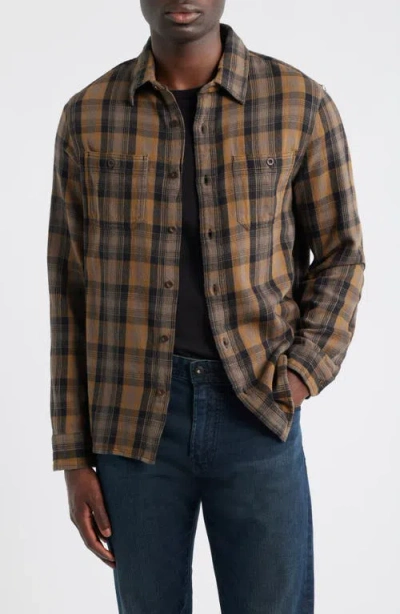 Ag Mason Plaid Flannel Button-up Shirt In Multi